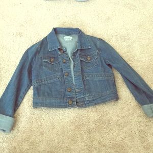 Cropped jean jacket